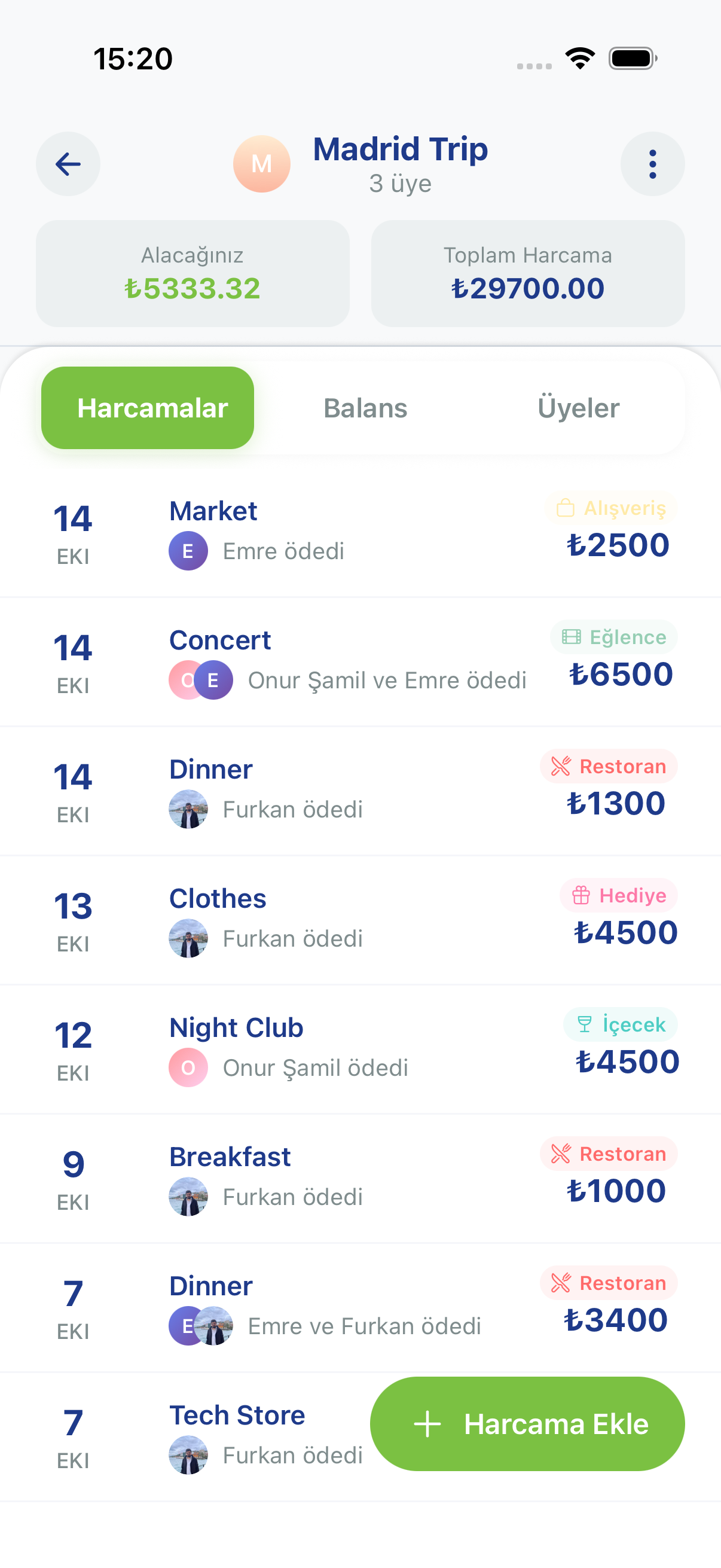 TripWith - Grup Detayları